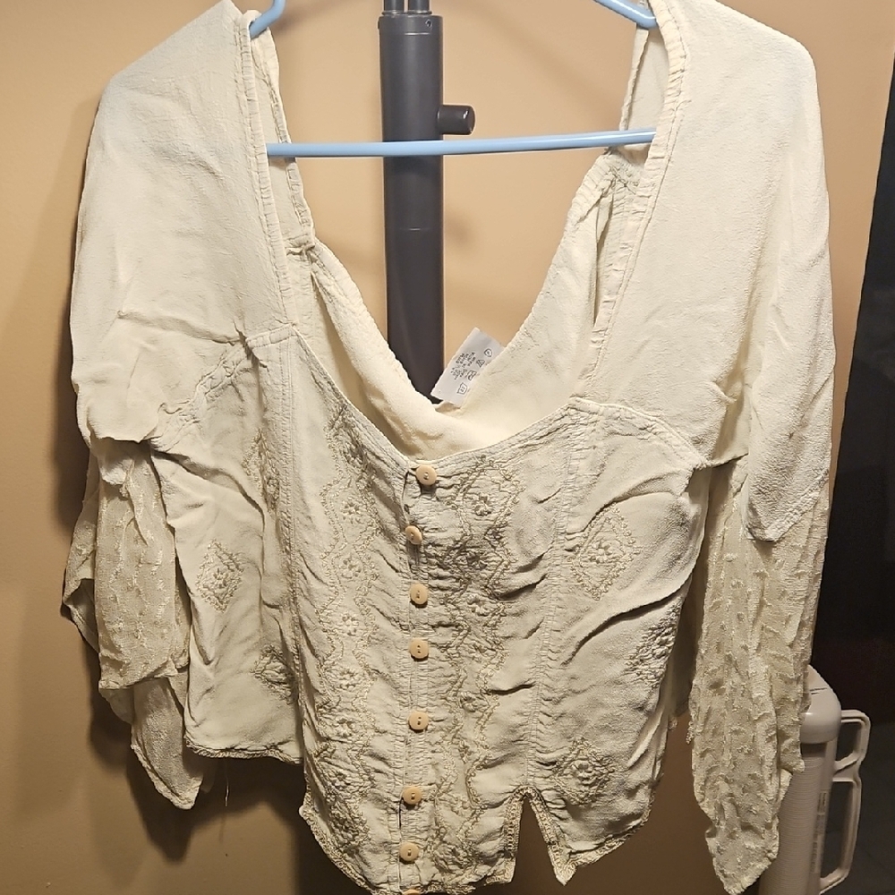 Elegant Cream Women's Top🔥 CLEARANCE